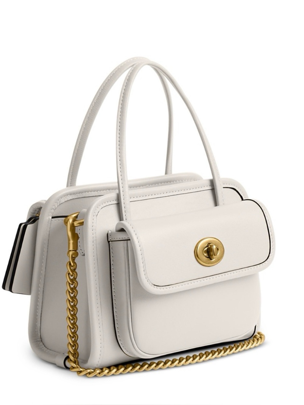 COACH Safari Tote Crossbody Bag, CHALK - Picture 10 of 11